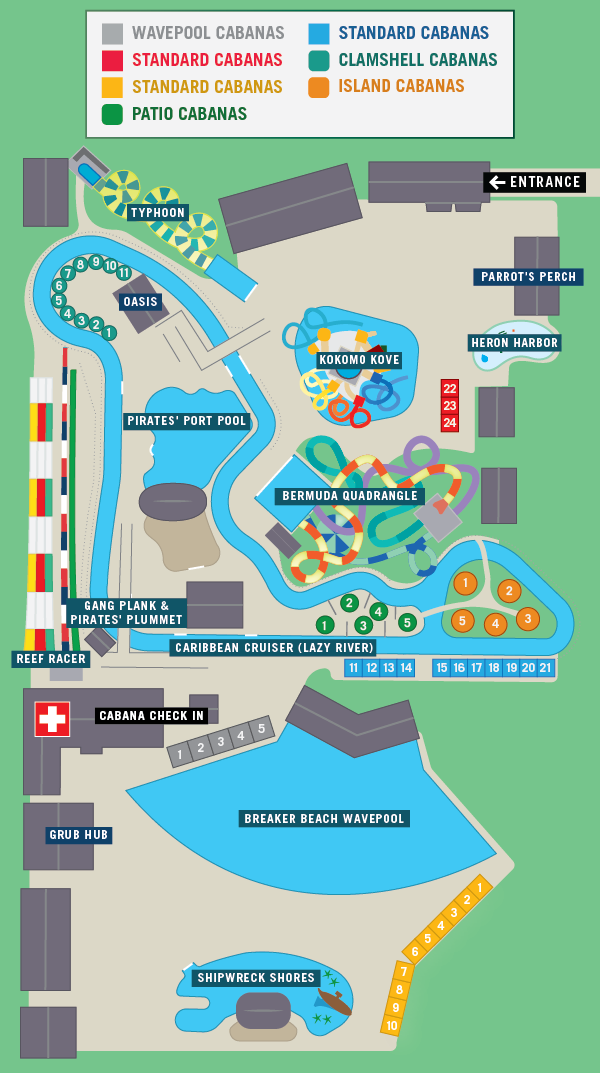 Park Map with Cabanas