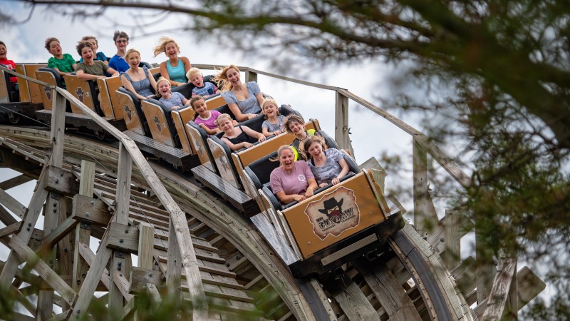Guests enjoying coaster