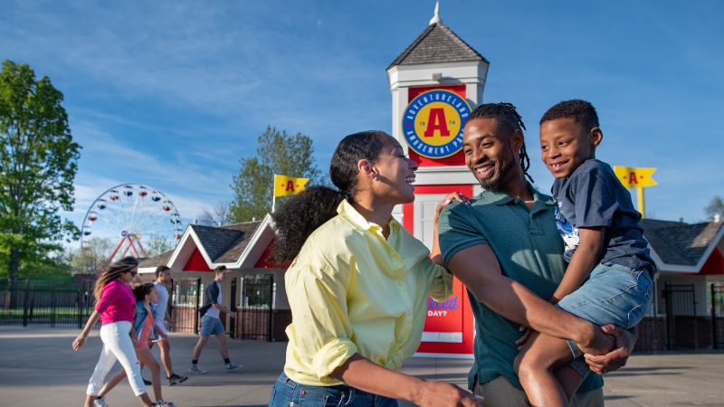 Family at Adventureland